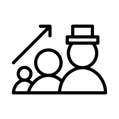 Yaş simgesi ya da logo illüstrasyonu siyah biçimi özetliyor