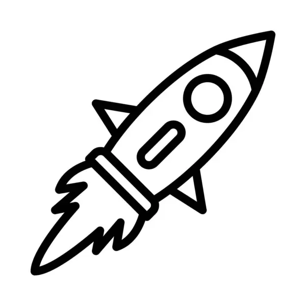 Uzay simgesi ya da logo illüstrasyon ana hatları siyah