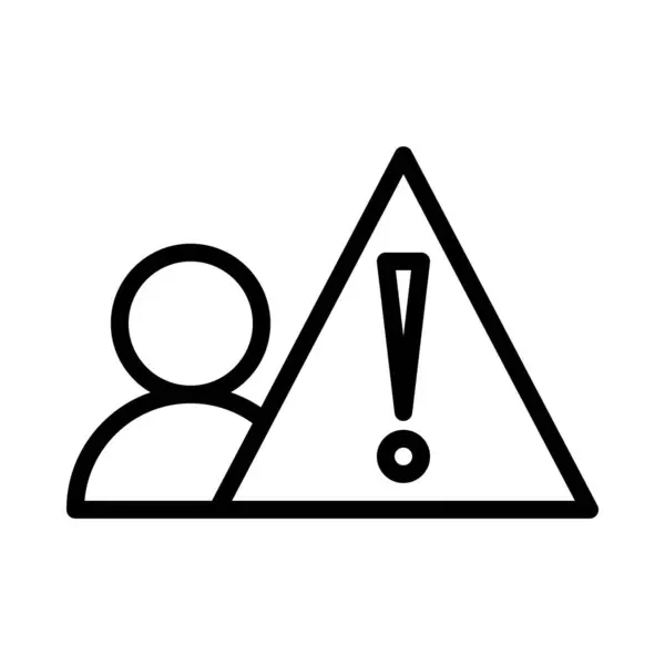 Risk simgesi veya logo illüstrasyon çizgisi siyah biçimi