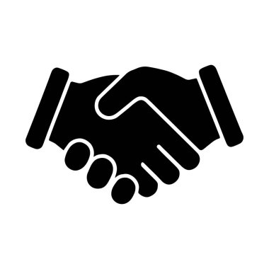 İş tokalaşması ince çizgi vektör simgesi koleksiyonu, siyah ve beyaz el sıkışma simgeleri kümesi