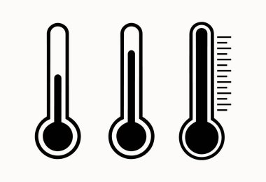 Termometre ve Sıcaklık Ölçüm Simgeleri Sıcak ve Soğuk İklim Sembolleri Hava Durumu Tahminleri, Tıbbi Kontroller ve Bilimsel Araştırmalar İçin Fahrenheit Ölçekleri