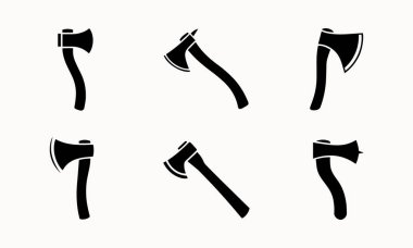 Çeşitli Araç ve Hayatta Kalma Şekilleri, Araçlar, Kamp ve Ağaç Kesme Grafikleri İçin Çeşitli Balta ve Balta Siluetleri