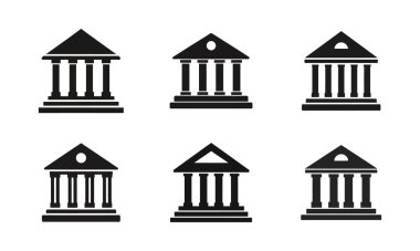 Banka Binası Mali Hizmetler, Bankacılık Kurumları, Tasarruflar, Yatırımlar ve Kurumsal Tasarım Simgeleri