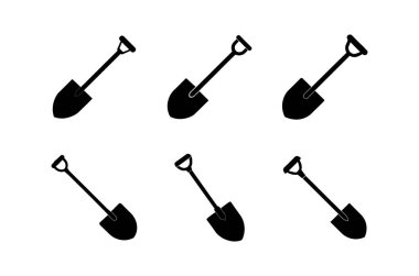 Kürek Silueti İnşaat, Bahçe ve Açık Hava Malzemeleri Simgeleri