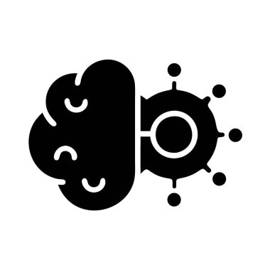 Bakteri ve Virüs Siluet Vektör Simgesi Mikroorganizma ve Mikroorganizma Tıbbi, Bilim ve Biyoloji Projeleri Bakterisi