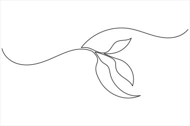 Biber ikonu sürekli bir çizgi minimalist tasarım modern yemek ve yemek çizimleri için izole edilmiş vektör