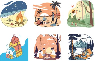 Kamp Paketi. Apocalyptic City Yıkım Koleksiyonları. Al, Image Set 'i oluşturdu. Clipart çizgi film deisgn simgeleri