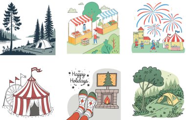 Kamp Paketi. Kamp Gear Tahta Arkaplan Koleksiyonu Çizimleri. Al, Image Set 'i oluşturdu. Clipart çizgi film deisgn simgeleri