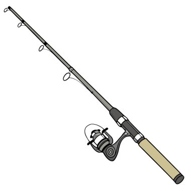 Beyaz Arkaplanda Ayrı Olta Oltası. Açık hava ve eğlence aktiviteleri için mükemmel. Açı Tutkunları İçin Kaliteli Tasarım ve Sanatçılık Gösterimi. Yapay zeka üretildi. Vektör simgesi