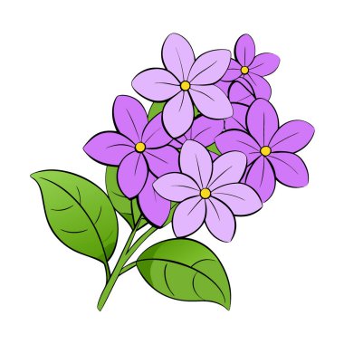 Yakın çekim. Mor leylak çiçekleri. Çiçek. Bahar. Yaz Doğal Arkaplanı. Tasarım elementleri. Yapay zeka üretildi. Vektör simgesi