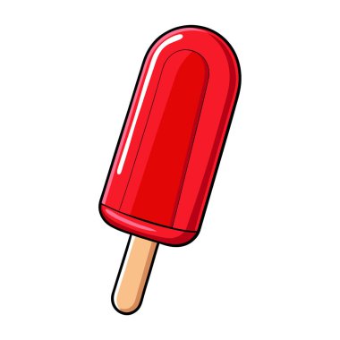 Dondurulmuş buzlu dondurmaları ferahlatan dondurucu soğuk tatlı şeffaf bir arka plan. Yapay zeka üretildi. Vektör simgesi