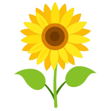 Bahçede çiçek açan göz kamaştırıcı, canlı, sarı ayçiçeği ve kopyalanmış uzay resmi. Yapay zeka üretildi. Vektör simgesi