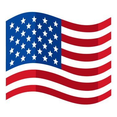 Amerikan Bayrak Vatanseverlik Özgürlük ve Ulusal Gurur Yüksek Çözünürlük İmajı. Yapay zeka üretildi. Vektör simgesi