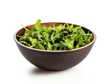 Bir kase taze salata yaprağı..