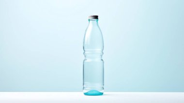 Temiz şişe, beyaz izole arkaplan