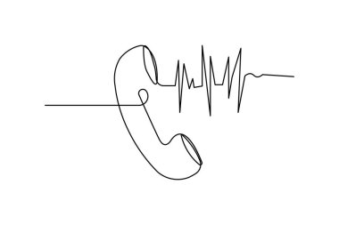 Çevrimiçi iletişim ve dijital teknoloji kavramı için minimalist tarzda akıllı telefon simgesi