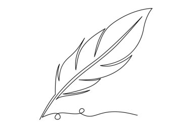 Kuş tüyü aralıksız çizim ve minimalist tasarım