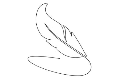 Kuş tüyü aralıksız çizim ve minimalist tasarım