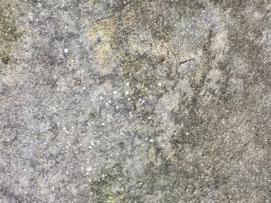 Açık alandaki beton zeminin yüzey dokusu yaştan dolayı hava koşullarına bağlı olarak.