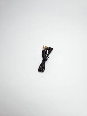 Ses kablosu. Beyaz arkaplanda izole