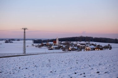 Alman Muensterland 'inde kış mevsimi