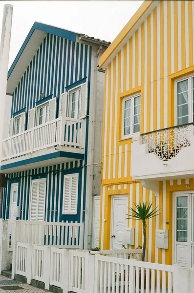 Rumah Rumah Berwarna Warni Coimbra City Portugal Arsitektur Kota — Stok Foto
