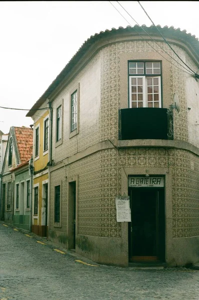 Kleurrijke Huizen Coimbra Stad Portugal Stedenbouw — Stockfoto