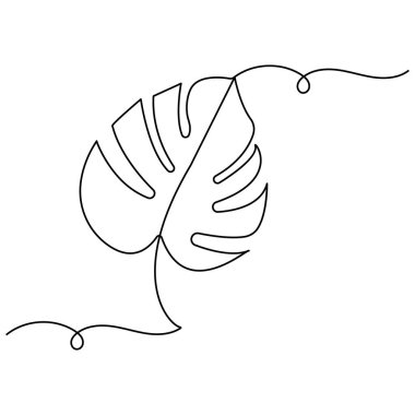 Canavar yaprağı simgesi sürekli bir çizgi çizer.