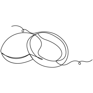 Alyans simgesi tek çizgi sanat, izole edilmiş dış hat vektör sanatının sürekli tek çizgi çizimi