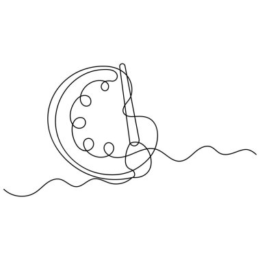 Palet resim fırçası simgesini sürekli bir çizgi çizerek tasvir et