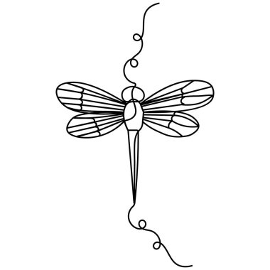 Yusufçuk simgesi sürekli bir çizgi çizer.