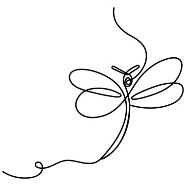 Yusufçuk simgesi sürekli bir çizgi çizer.