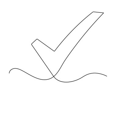 Taslak vektör çiziminin sürekli bir satır simgesini kontrol et