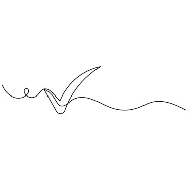 Taslak vektör çiziminin sürekli bir satır simgesini kontrol et