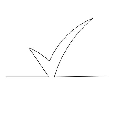 Taslak vektör çiziminin sürekli bir satır simgesini kontrol et