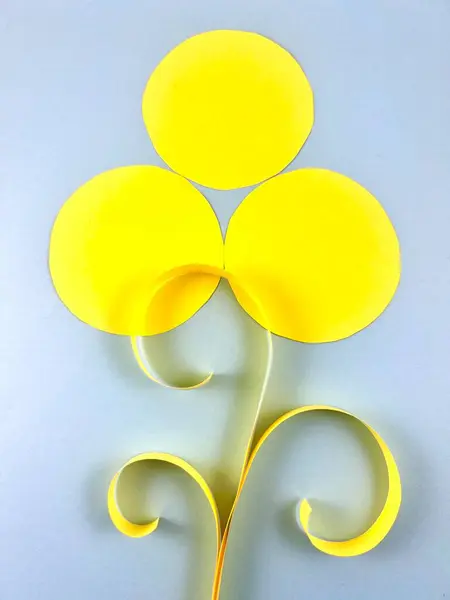 Sarı ve mavi kağıt katlama el sanatları reklam, medya, arka plan, yazı ve diğer kreasyonlar için