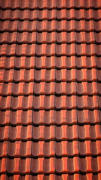 Avrupa 'daki evin kırmızı kiremitleri gün batımında