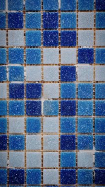 Ev dekorasyonu için küçük kare fayanslar mozaiği