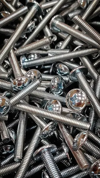 Mağazada metal çivi ve cıvatalar