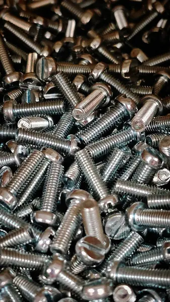 Mağazada metal çivi ve cıvatalar