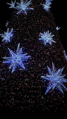 Chisinau sokaklarında Yeni Yıl ve Noel süsleri