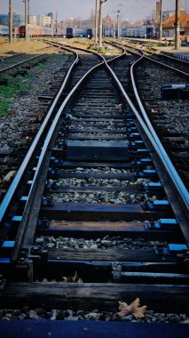 Timisoara 'daki tren istasyonunda.