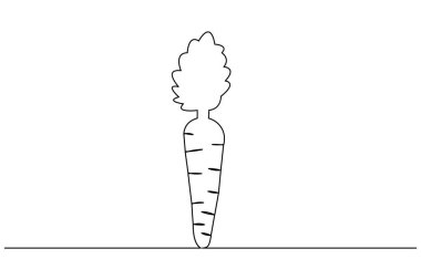 Taslak vektör illüstrasyonunun sürekli bir çizgi çizimi.