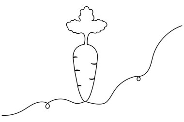 Taslak vektör illüstrasyonunun sürekli bir çizgi çizimi.