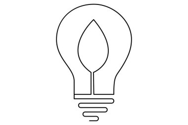 Eko Dünya gezegeni konseptin tek çizgi çizimi küresel harita çizimi vektör çizimi.