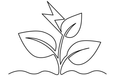 Eko Dünya gezegeni konseptin tek çizgi çizimi küresel harita çizimi vektör çizimi.