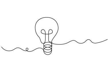 İzole edilmiş sürekli ana hatların tek çizgi çizimi fikir vektörü çizimi