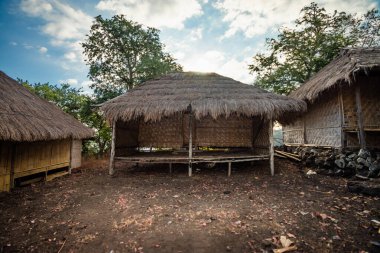 Bampalola kabilesinin geleneksel evi. Alor, Doğu Nusa Tenggara, Endonezya - 01 Eylül 2021