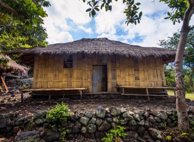 Bampalola kabilesinin geleneksel evi. Alor, Doğu Nusa Tenggara, Endonezya - 08 Haziran 2017