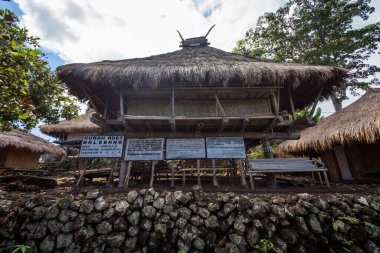 Bampalola kabilesinin geleneksel evi. Alor, Doğu Nusa Tenggara, Endonezya - 08 Haziran 2017